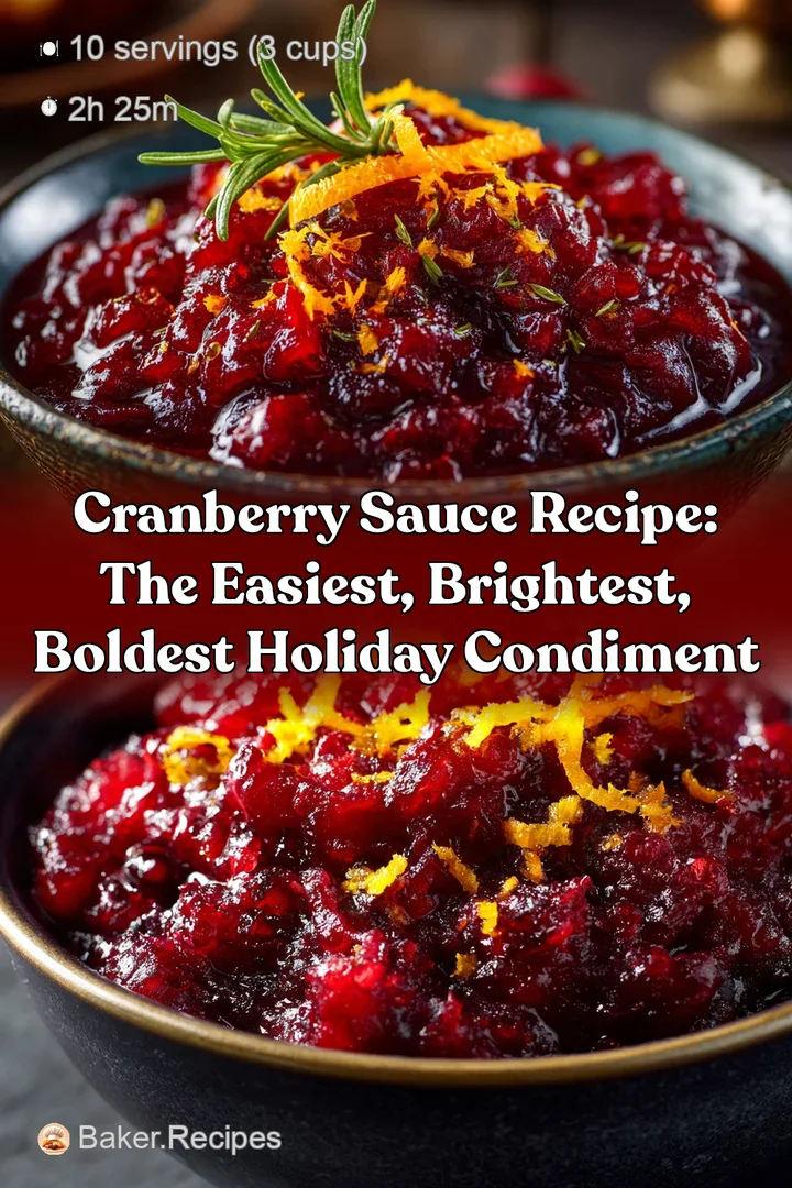 Cranberry Sauce Recipe: The Easiest Brightest Boldest Holiday Condiment