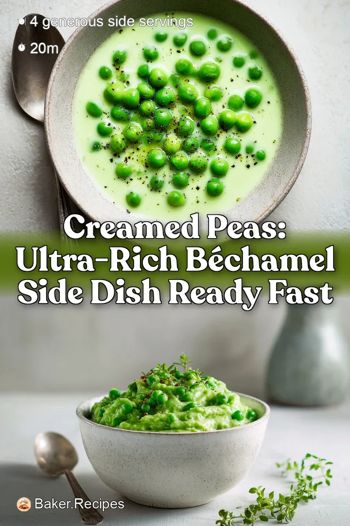 Creamed Peas: Ultra-Rich B&eacute;chamel Side Dish Ready Fast