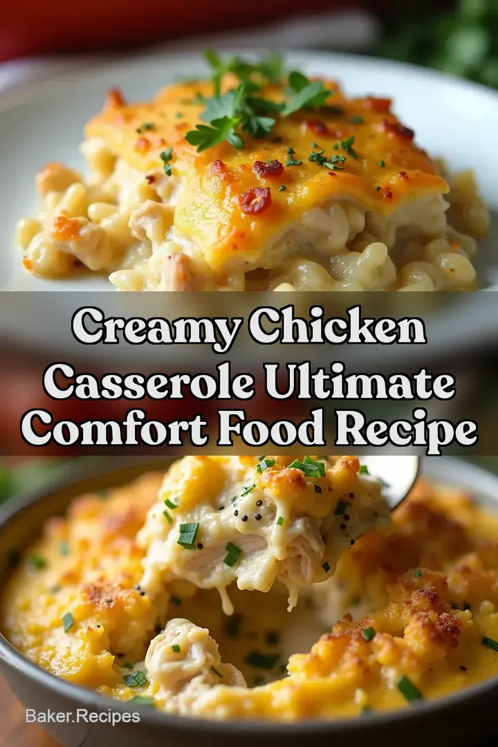 Creamy Chicken Casserole Ultimate Comfort Food Recipe