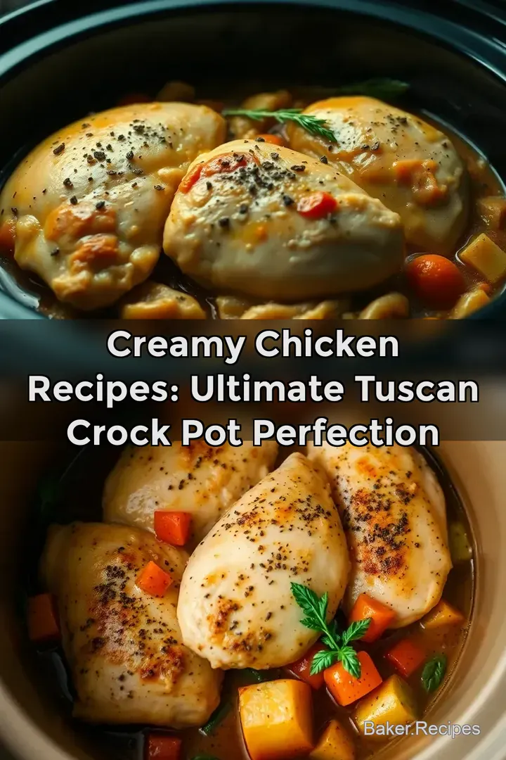 Creamy Chicken Recipes: Ultimate Tuscan Crock Pot Perfection
