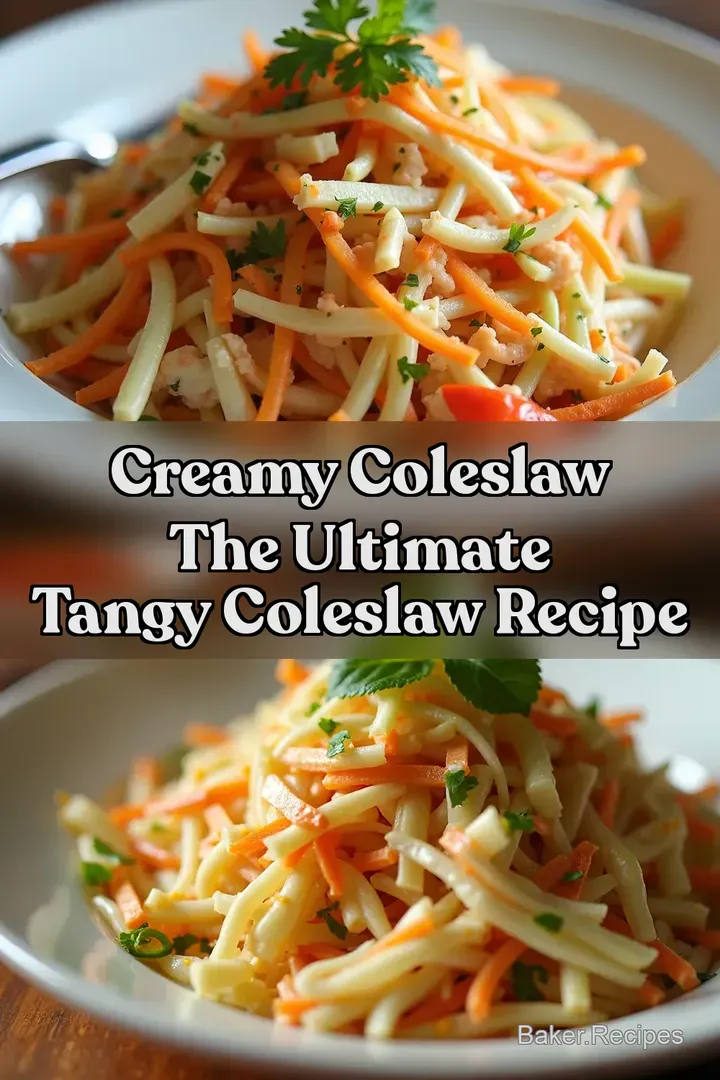 Creamy Coleslaw The Ultimate Tangy Coleslaw Recipe