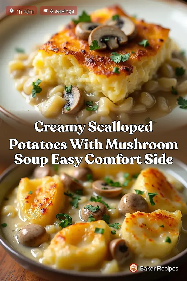 Creamy Scalloped Potatoes with Mushroom Soup Easy Comfort Side