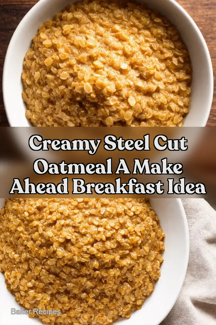 Creamy Steel Cut Oatmeal A Make Ahead Breakfast Idea