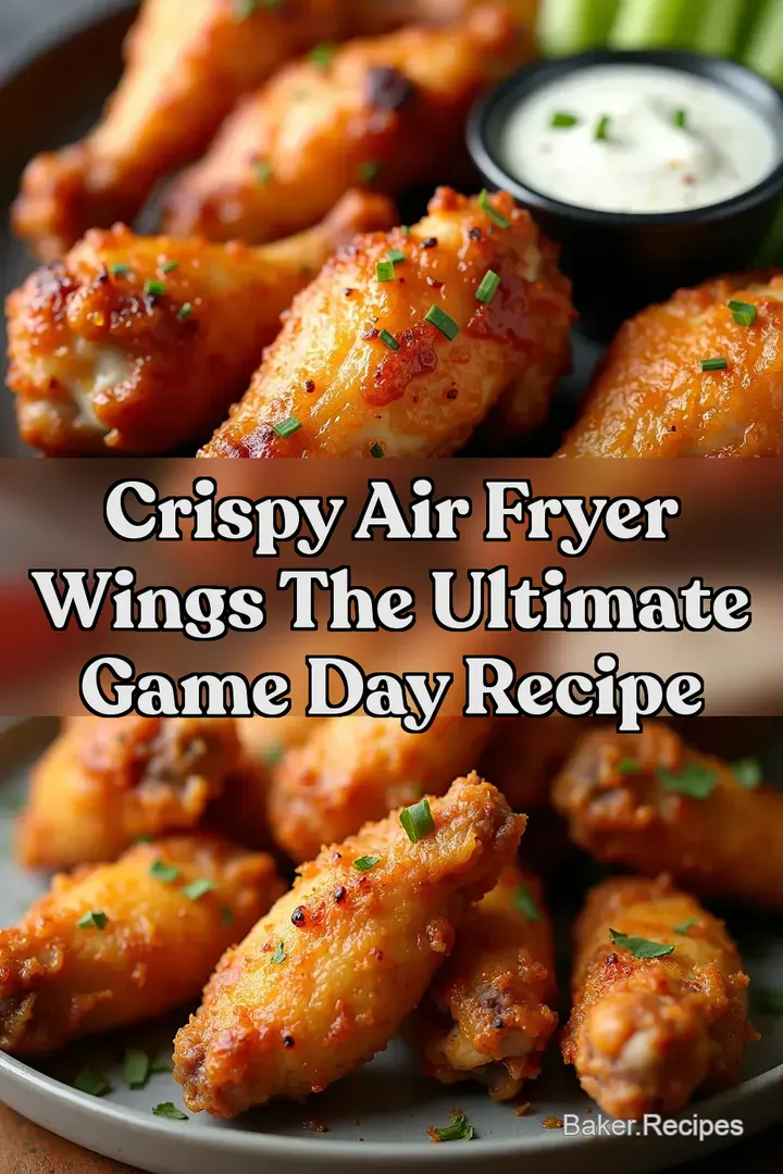 Crispy Air Fryer Wings The Ultimate Game Day Recipe