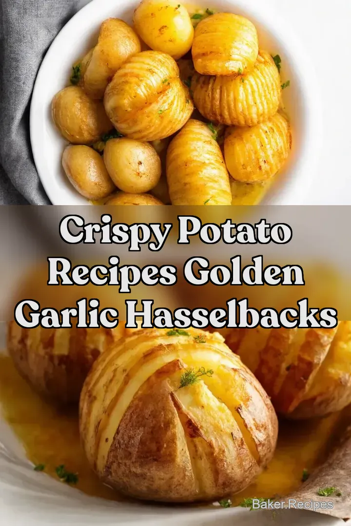 Crispy Potato Recipes Golden Garlic Hasselbacks