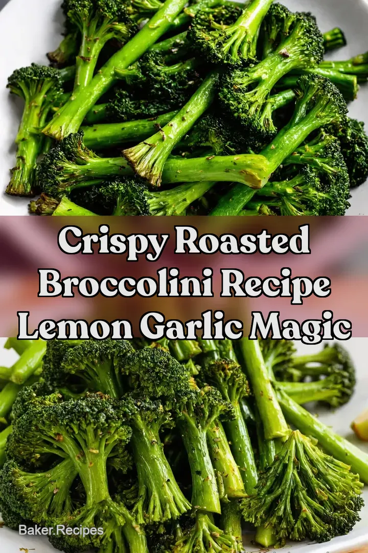 Crispy Roasted Broccolini Recipe Lemon Garlic Magic