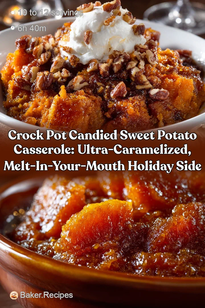 Crock Pot Candied Sweet Potato Casserole: Ultra-Caramelized Melt-in-Your-Mouth Holiday Side