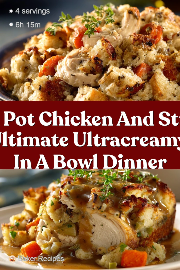 Crock Pot Chicken and Stuffing The Ultimate UltraCreamy Hug in a Bowl Dinner