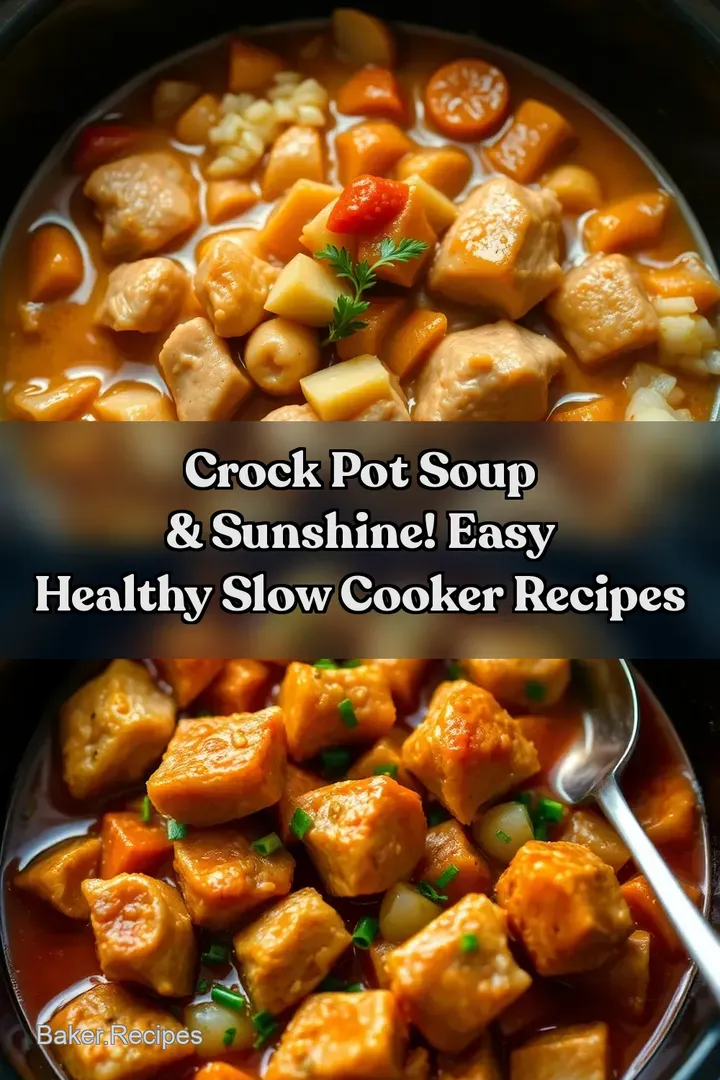 Crock Pot Soup & Sunshine! Easy healthy slow cooker recipes