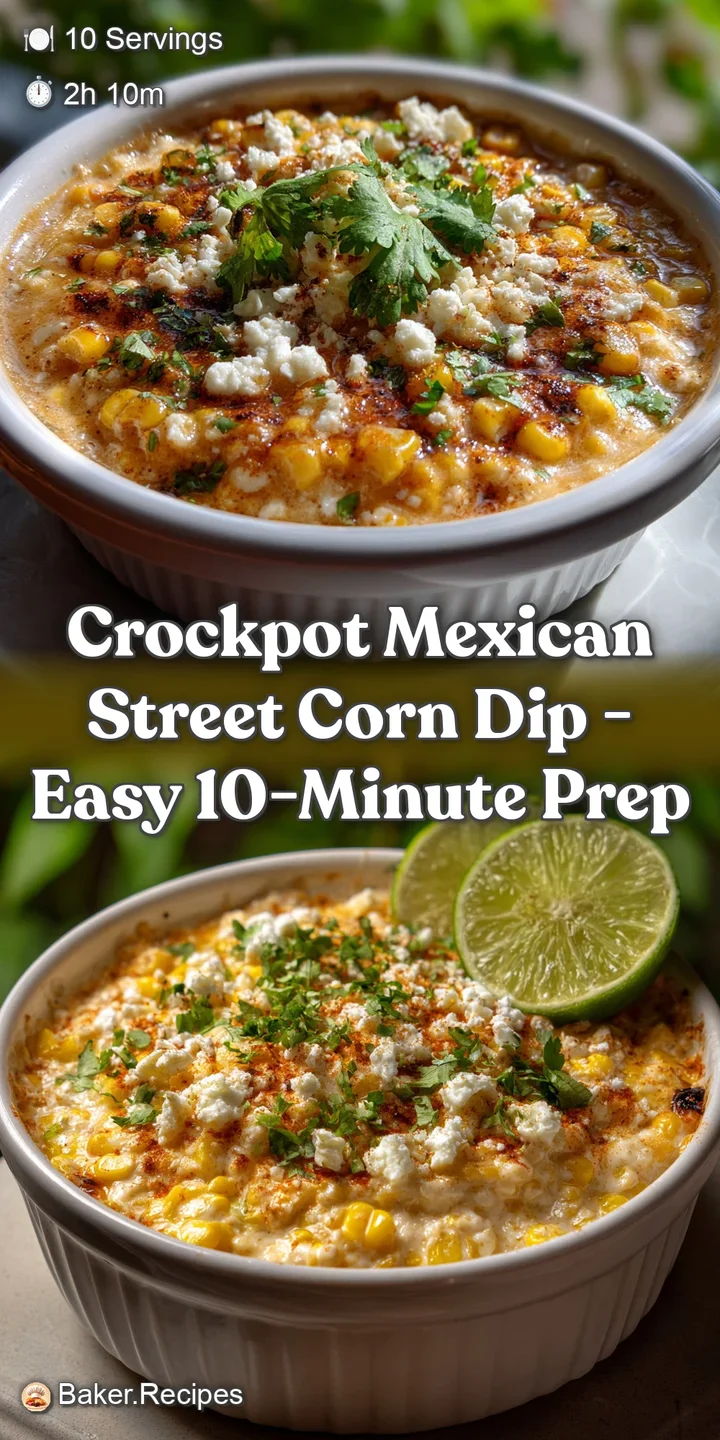 Crockpot Mexican Street Corn Dip - Easy 10-Minute Prep