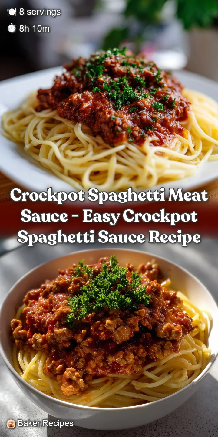Crockpot Spaghetti Meat Sauce - Easy Crockpot Spaghetti Sauce Recipe