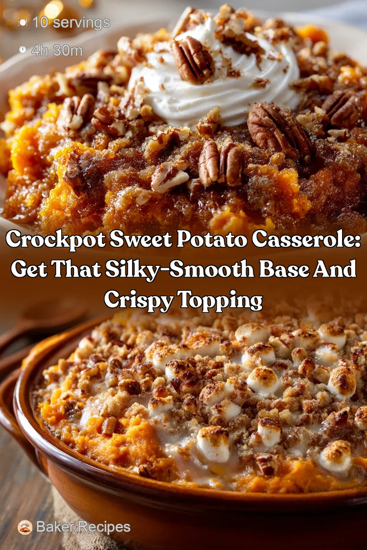 Crockpot Sweet Potato Casserole: Get That Silky-Smooth Base and Crispy Topping