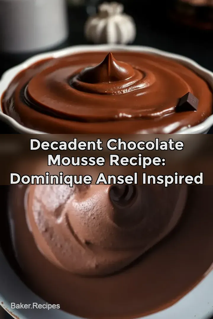 Decadent Chocolate Mousse Recipe: Dominique Ansel Inspired