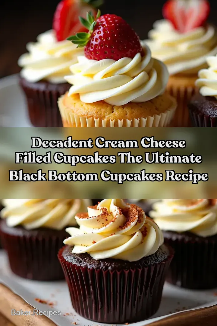 Decadent Cream Cheese Filled Cupcakes The Ultimate Black Bottom Cupcakes Recipe