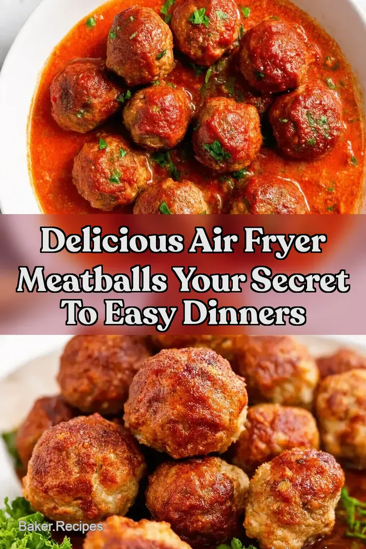 Delicious Air Fryer Meatballs Your Secret to Easy Dinners