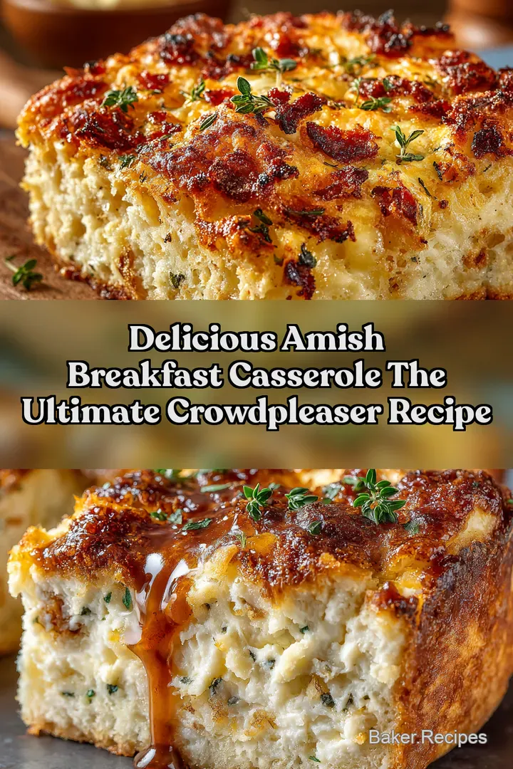 Delicious Amish Breakfast Casserole The ULTIMATE CrowdPleaser Recipe