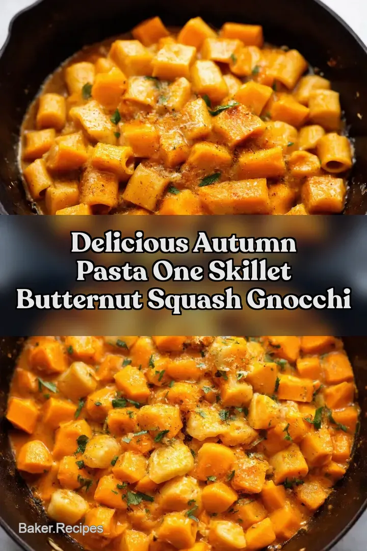 Delicious Autumn Pasta One Skillet Butternut Squash Gnocchi