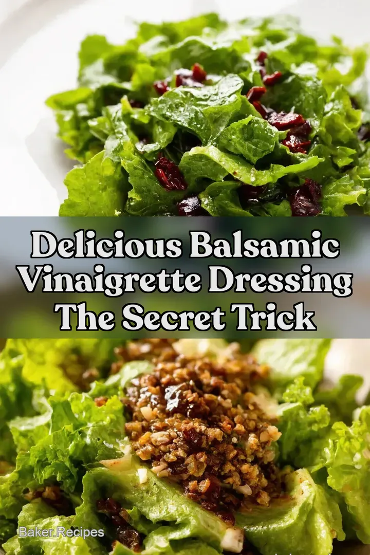 Delicious Balsamic Vinaigrette Dressing The Secret Trick