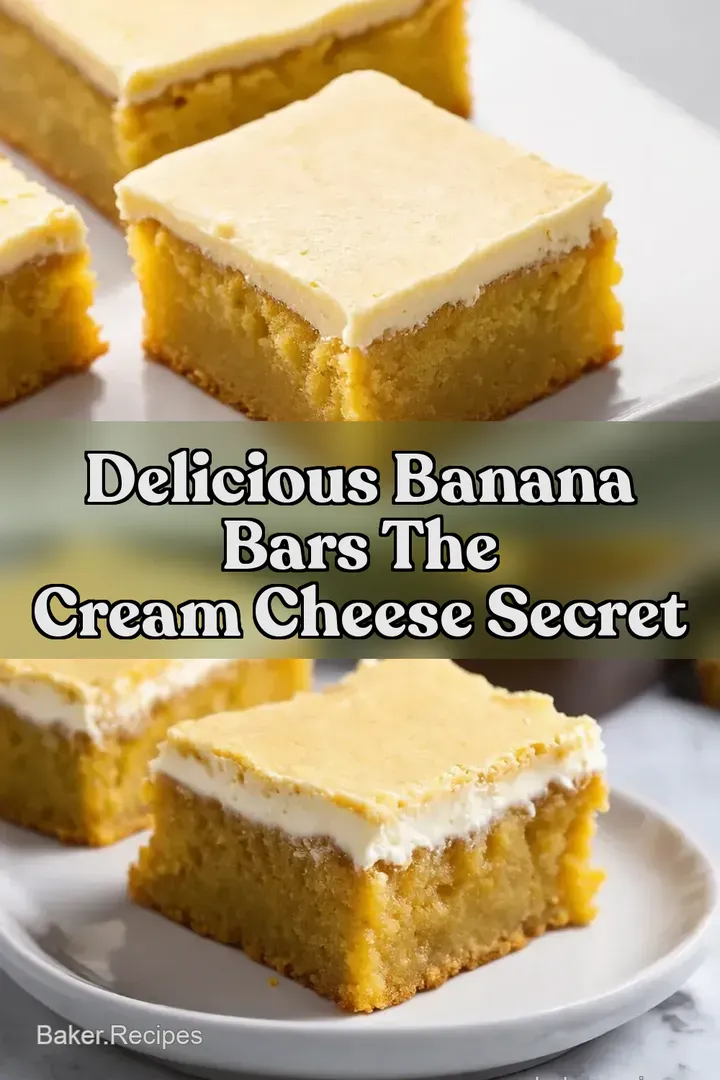 Delicious Banana Bars The Cream Cheese Secret