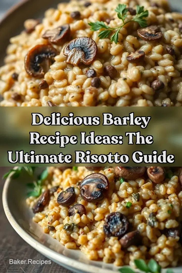 Delicious Barley Recipe Ideas: The Ultimate Risotto Guide