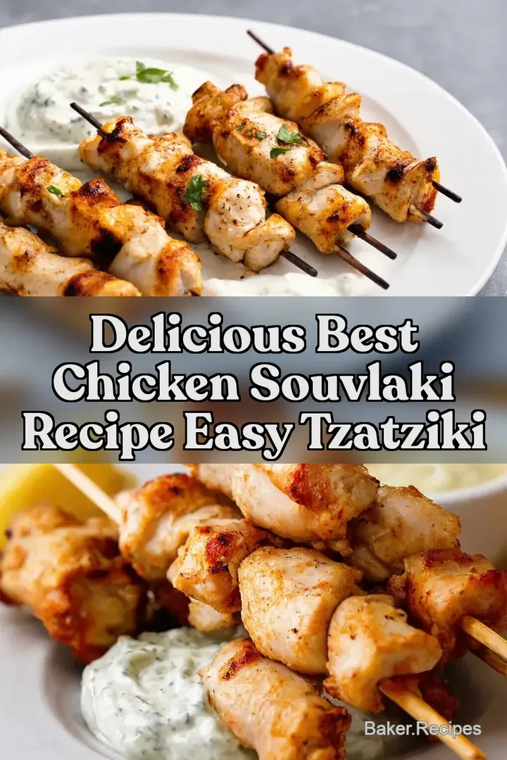 Delicious Best Chicken Souvlaki Recipe Easy Tzatziki