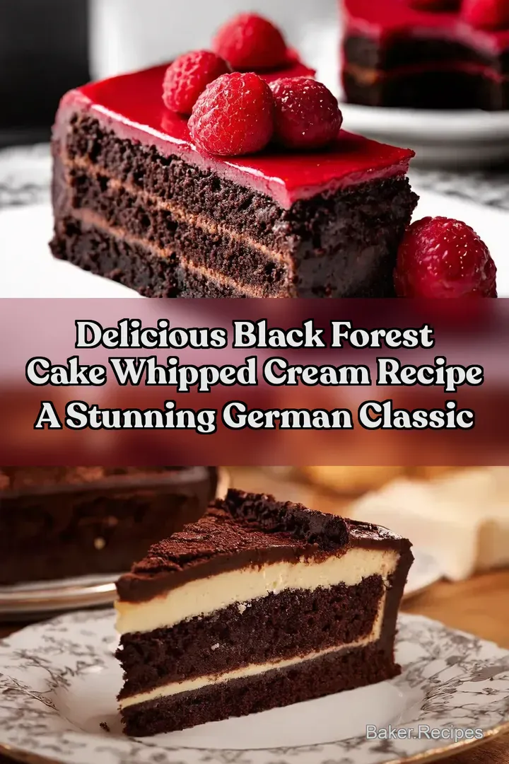 Delicious Black Forest Cake Whipped Cream Recipe A Stunning German Classic