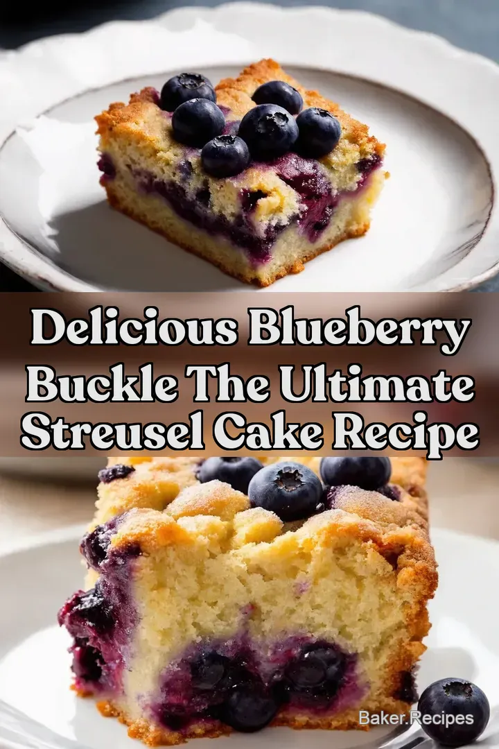 Delicious Blueberry Buckle The Ultimate Streusel Cake Recipe