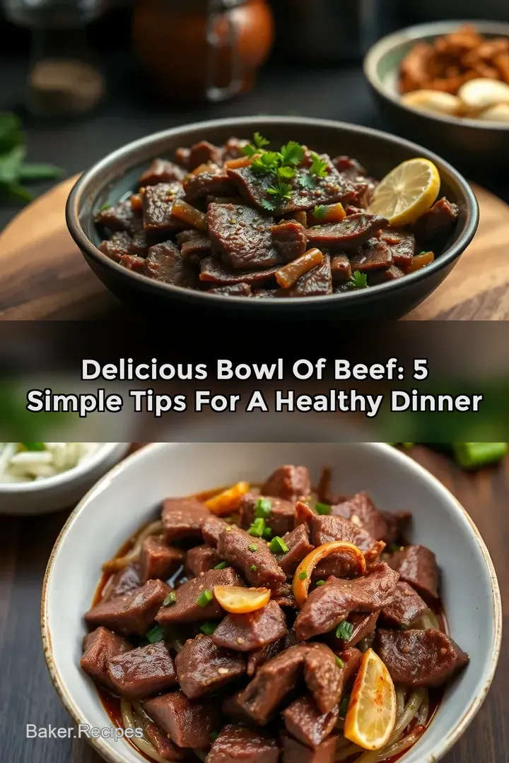 Delicious Bowl of Beef: 5 Simple Tips for a Healthy Dinner