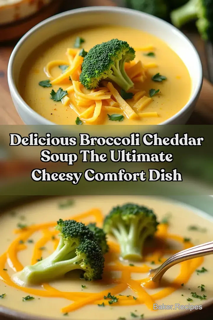 Delicious Broccoli Cheddar Soup The Ultimate Cheesy Comfort Dish