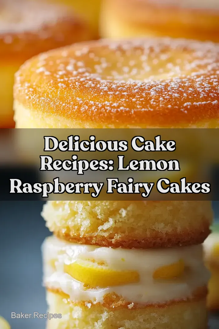 Delicious Cake Recipes: Lemon Raspberry Fairy Cakes