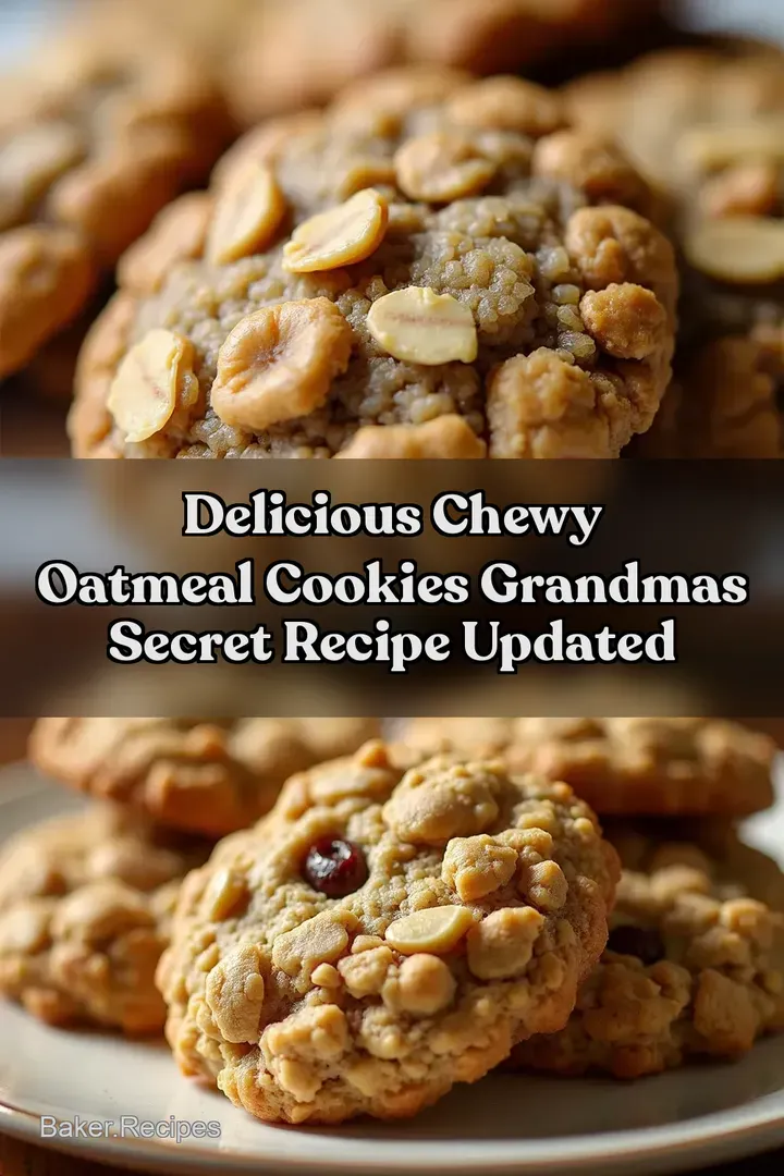 Delicious Chewy Oatmeal Cookies Grandmas Secret Recipe Updated