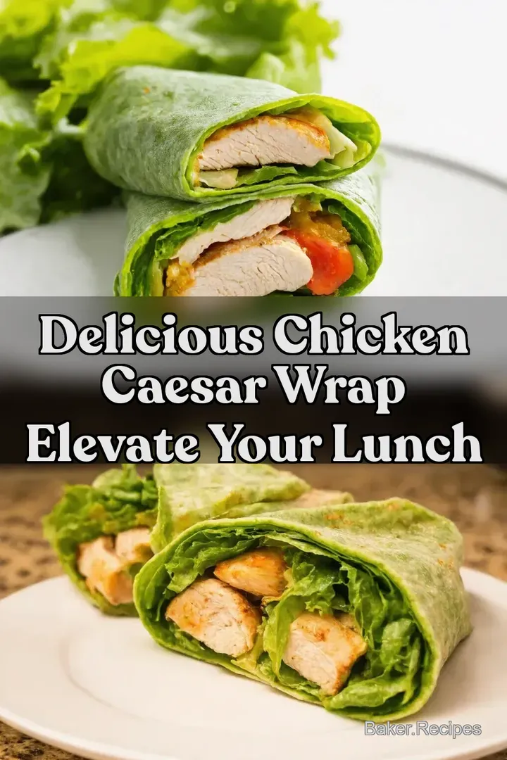 Delicious Chicken Caesar Wrap Elevate Your Lunch