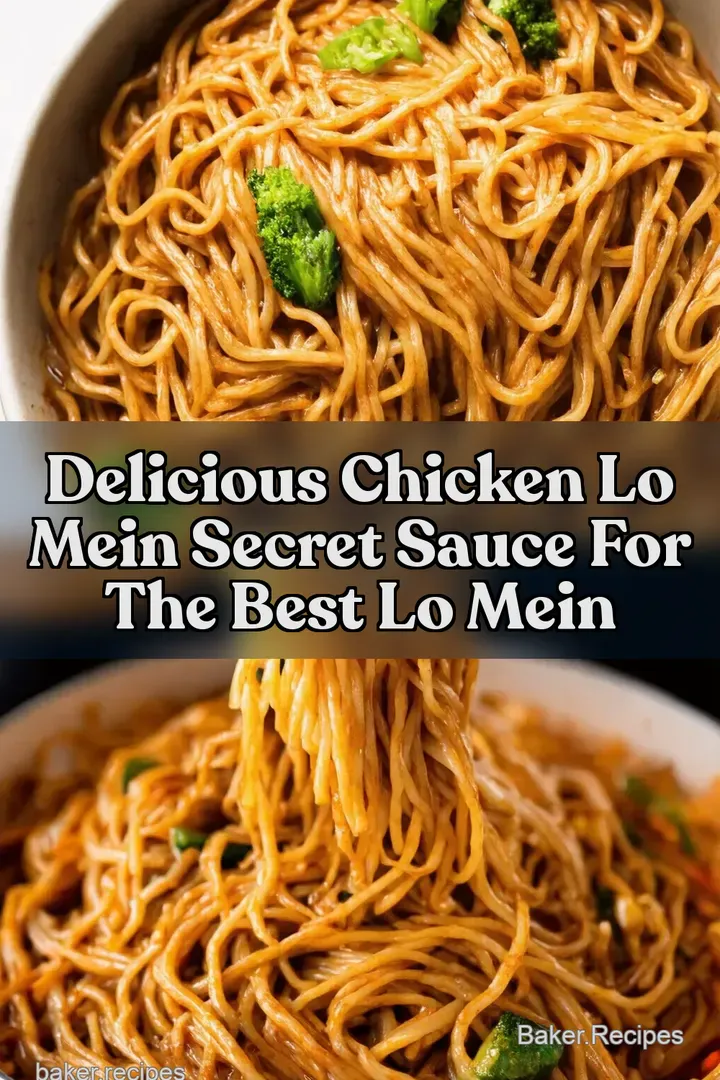 Delicious Chicken Lo Mein Secret Sauce for the Best Lo Mein