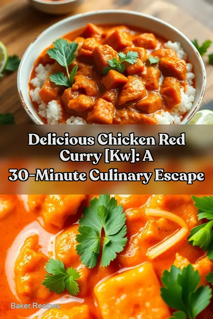 Delicious Chicken Red Curry [kw]: A 30-Minute Culinary Escape