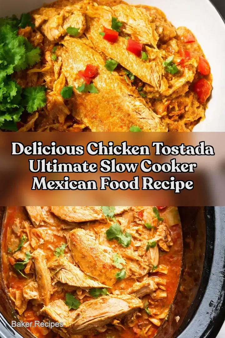 Delicious Chicken Tostada Ultimate Slow Cooker Mexican Food Recipe