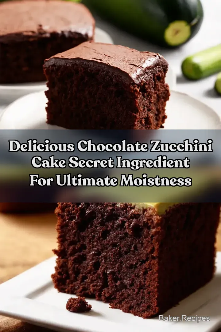 Delicious Chocolate Zucchini Cake Secret Ingredient for Ultimate Moistness