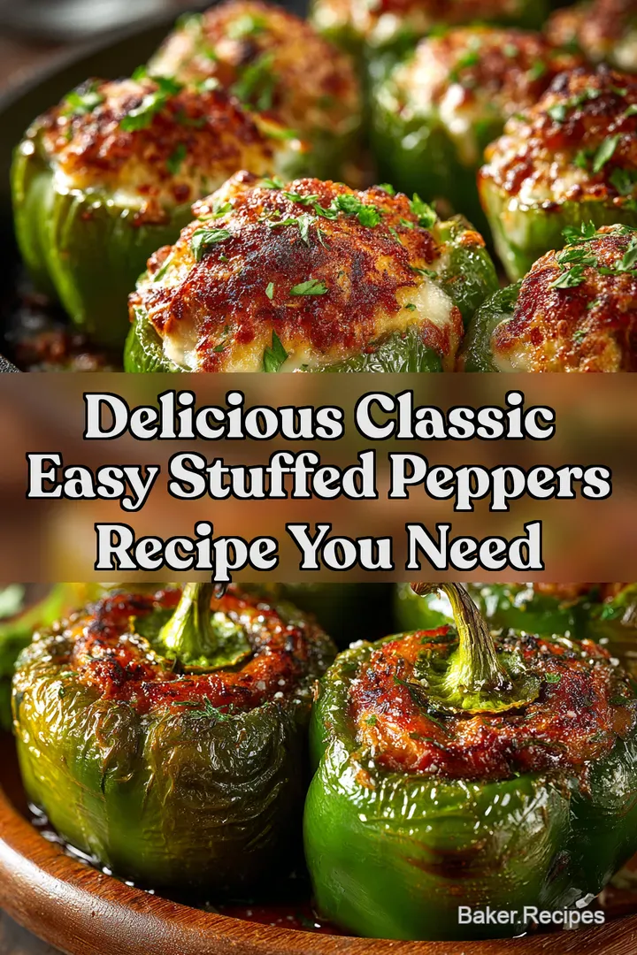 Delicious Classic Easy Stuffed Peppers Recipe You Need