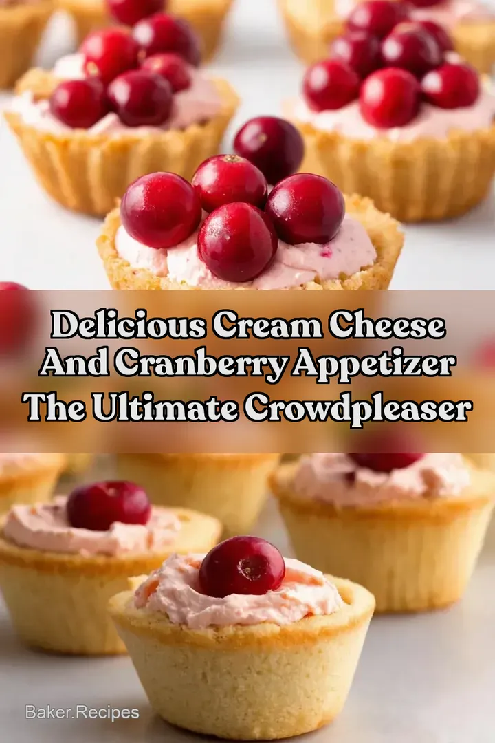 Delicious Cream Cheese And Cranberry Appetizer The Ultimate CrowdPleaser