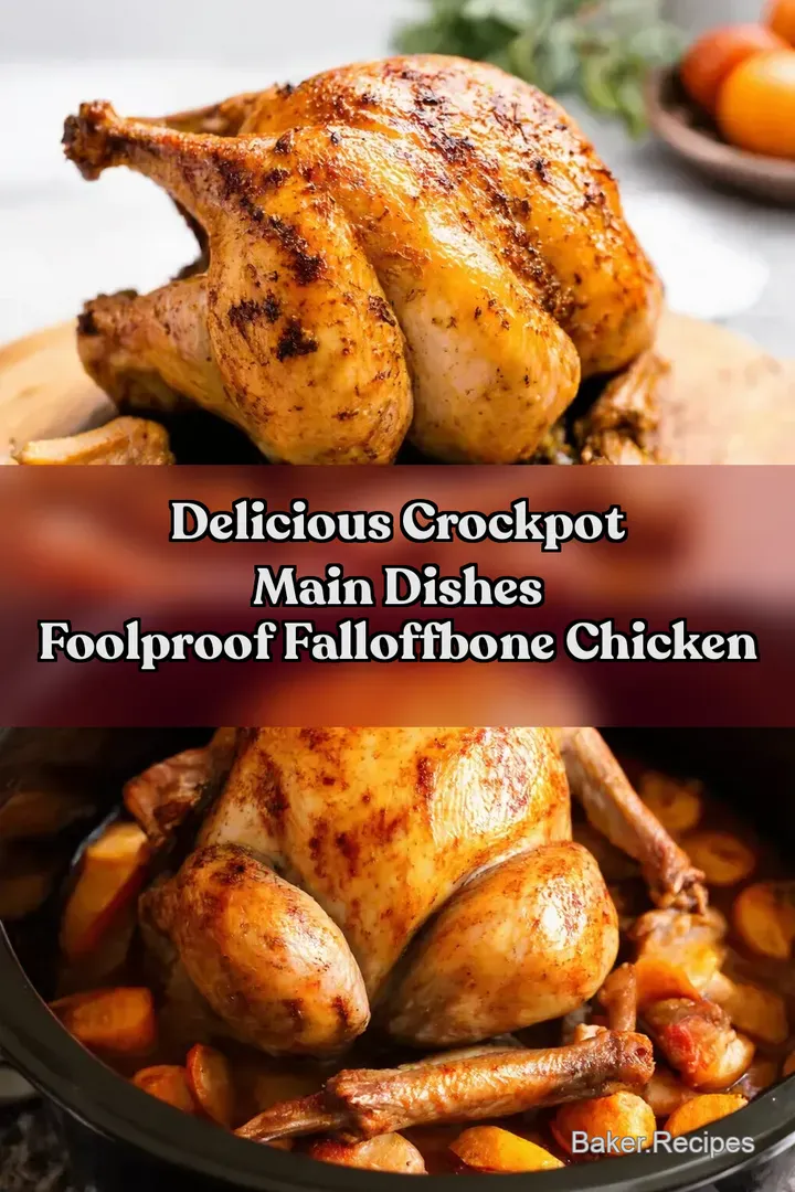 Delicious Crockpot Main Dishes Foolproof FallOffBone Chicken
