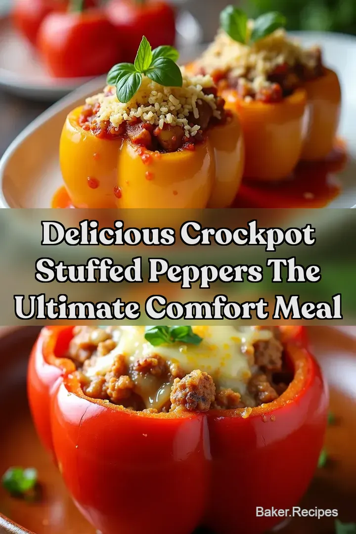 Delicious Crockpot Stuffed Peppers The Ultimate Comfort Meal