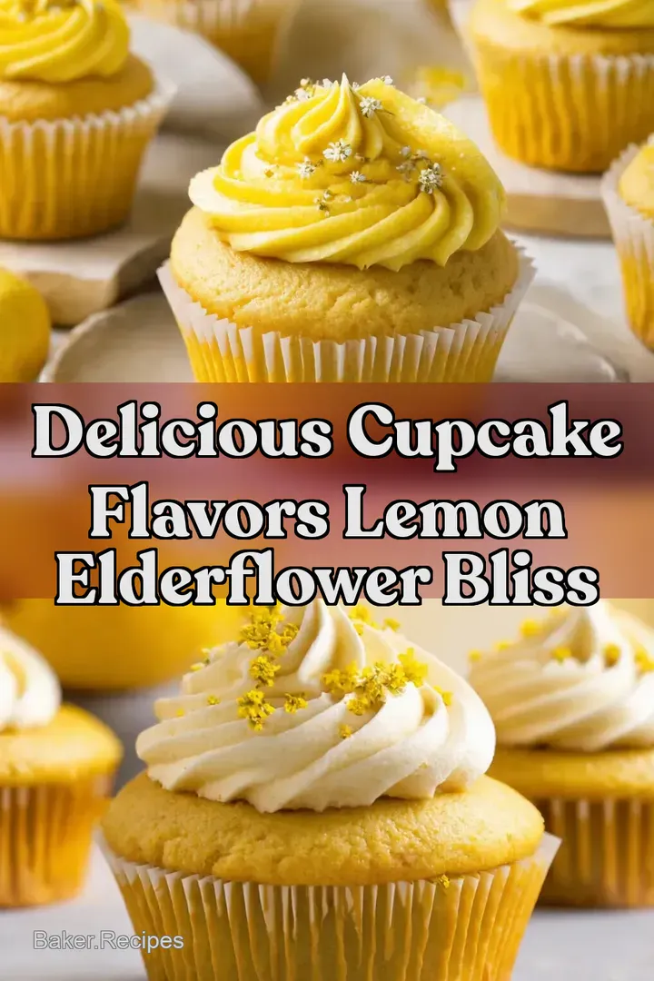 Delicious Cupcake Flavors Lemon Elderflower Bliss
