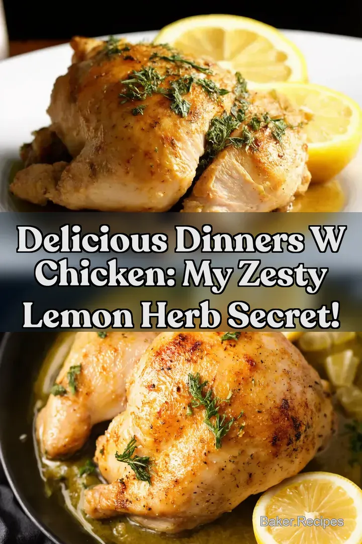 Delicious Dinners W Chicken: My Zesty Lemon Herb Secret!