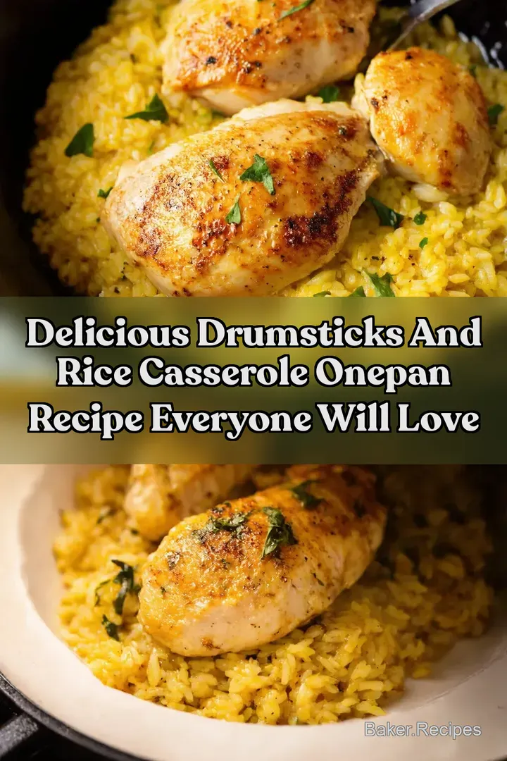 Delicious Drumsticks and Rice Casserole OnePan Recipe Everyone Will Love