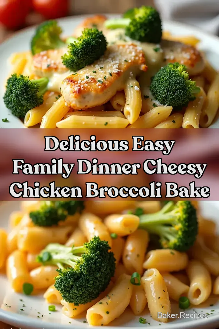 Delicious Easy Family Dinner Cheesy Chicken Broccoli Bake