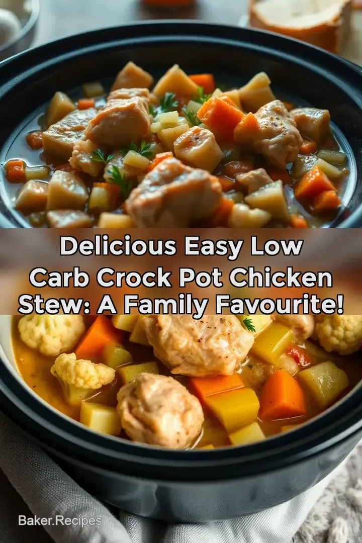 Delicious Easy Low Carb Crock Pot Chicken Stew: A Family Favourite!