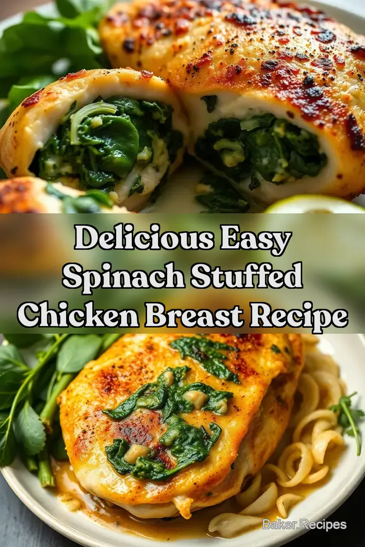 Delicious Easy Spinach Stuffed Chicken Breast Recipe