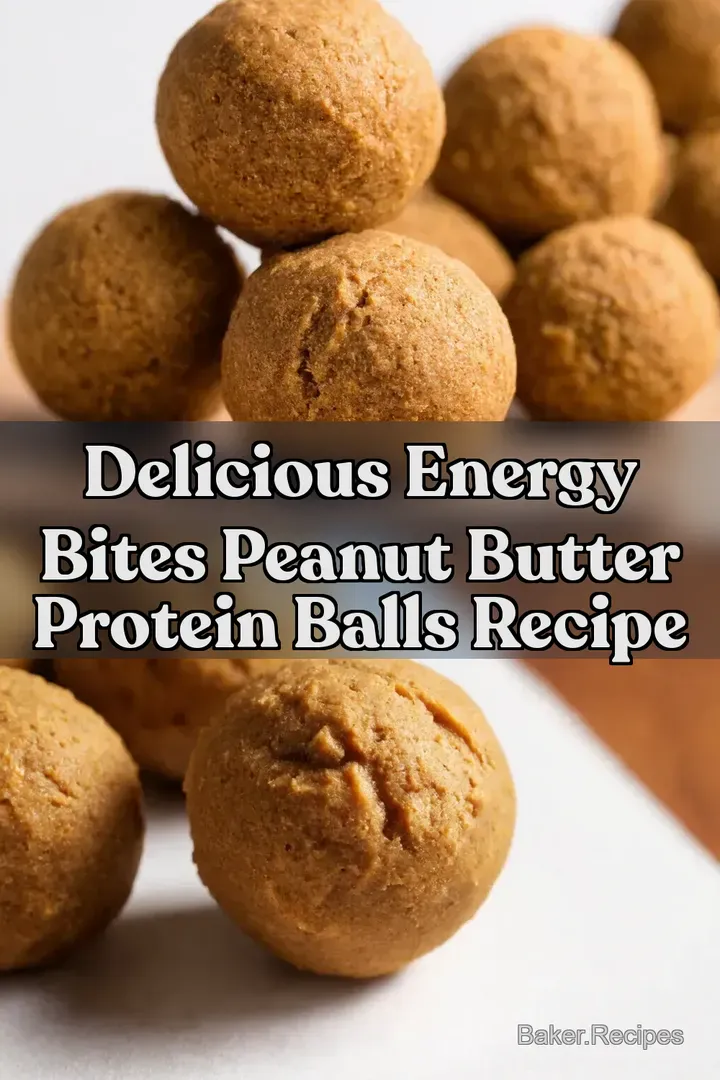 Delicious Energy Bites Peanut Butter Protein Balls Recipe