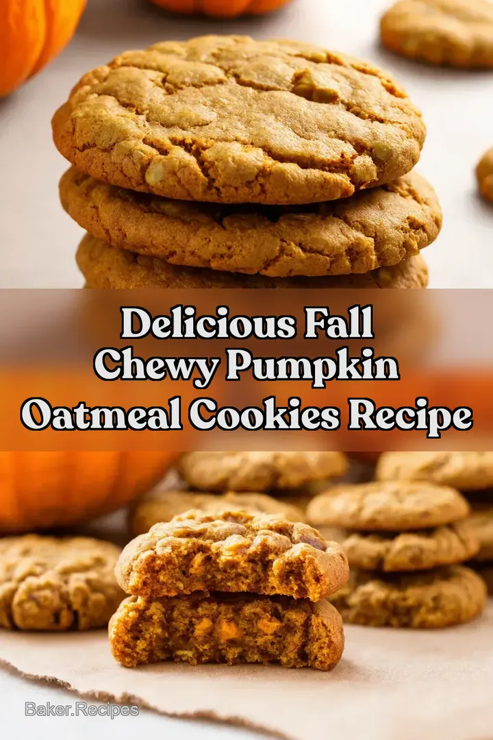 Delicious Fall Chewy Pumpkin Oatmeal Cookies Recipe