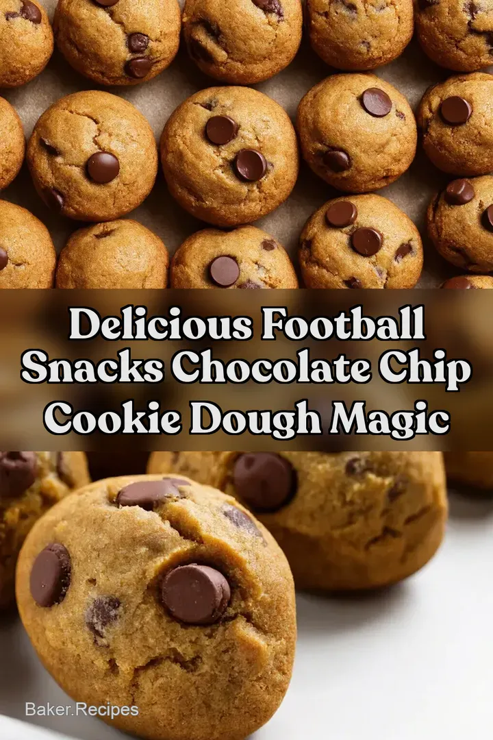 Delicious Football Snacks Chocolate Chip Cookie Dough Magic
