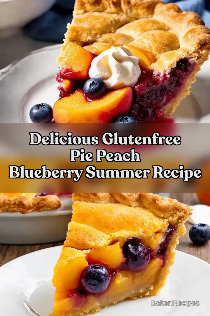 Delicious GlutenFree Pie Peach Blueberry Summer Recipe